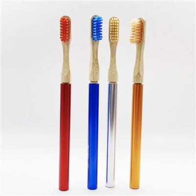 Биоразградима бамбукова четка за зъби със сменяема глава